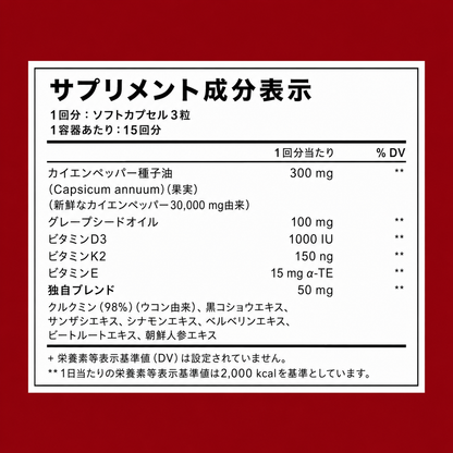 2026 Togarashi - カイエンソフトカプセルで-健やかなめぐりをサポート