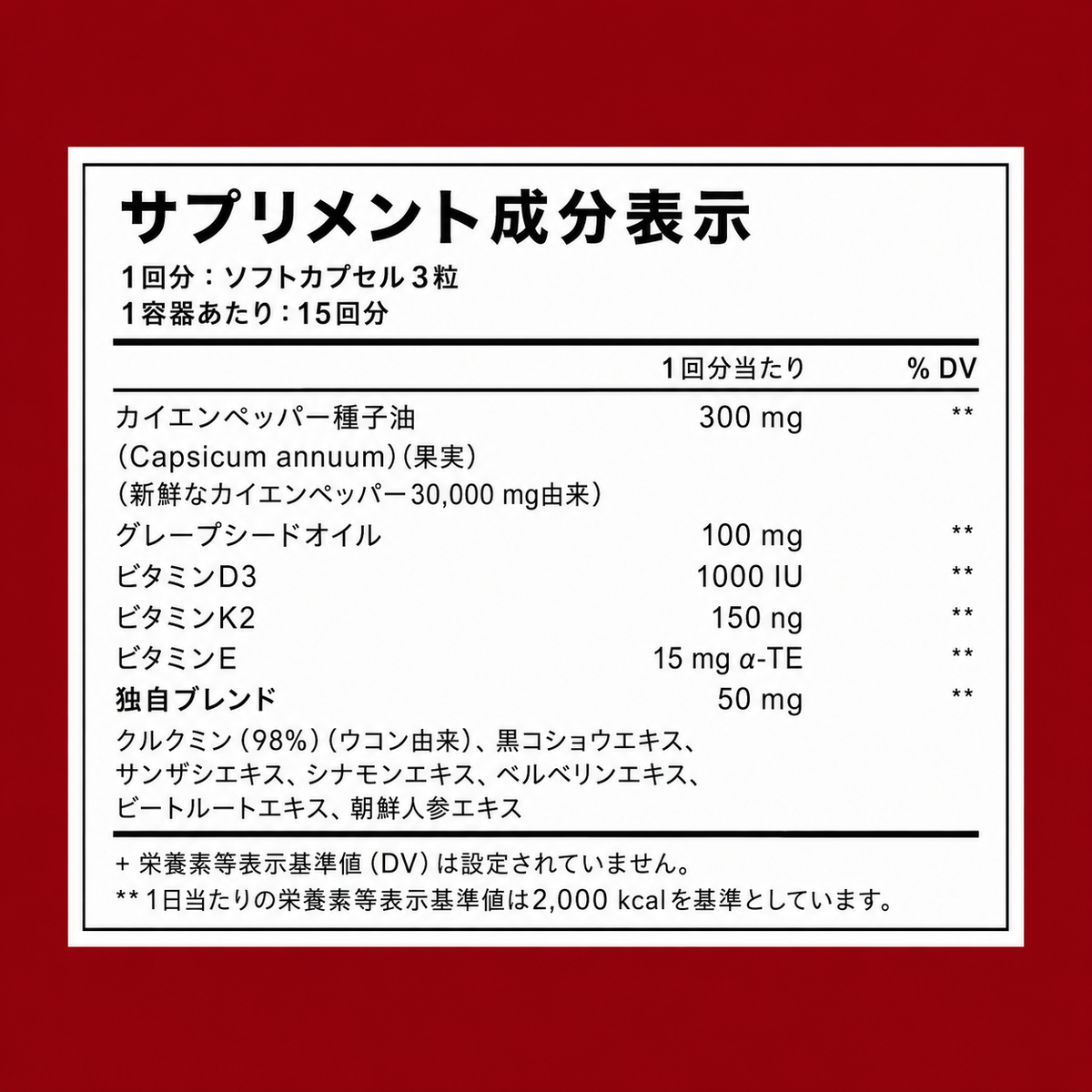 Togarashi - カイエンペッパー ソフトカプセル